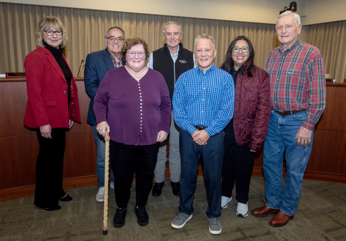 Darren and Diane with the Commission